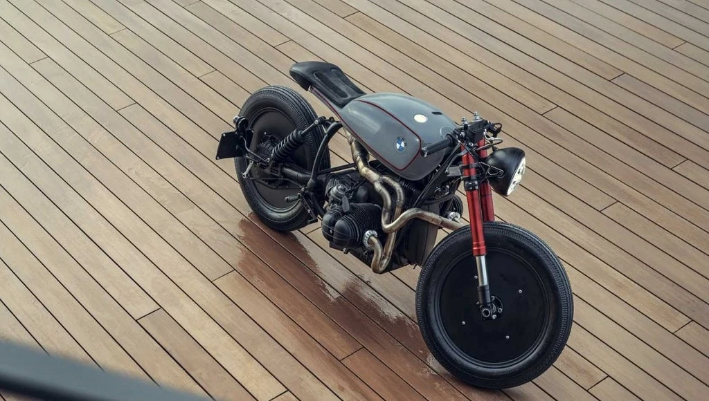 Moto Adonis y su diseño futurista BMW R80 RT Cafe Racer