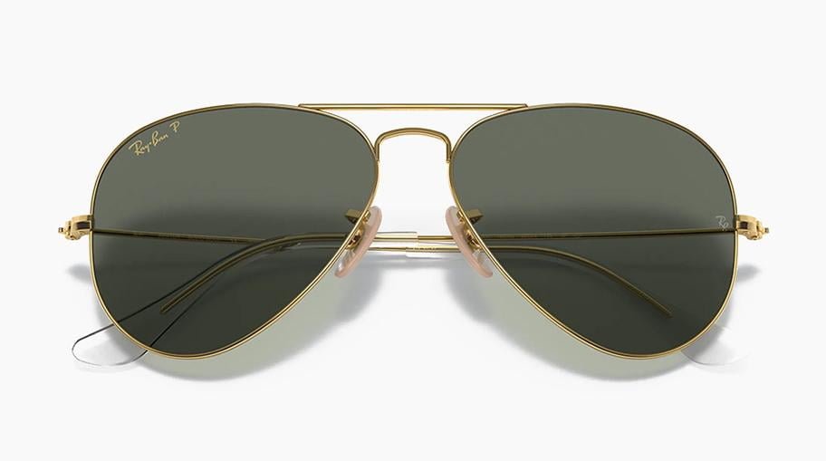 Gafas de sol tipo aviador clásicas, Ray-Ban, versión en oro macizo de 18  quilates. - Boxer Motors