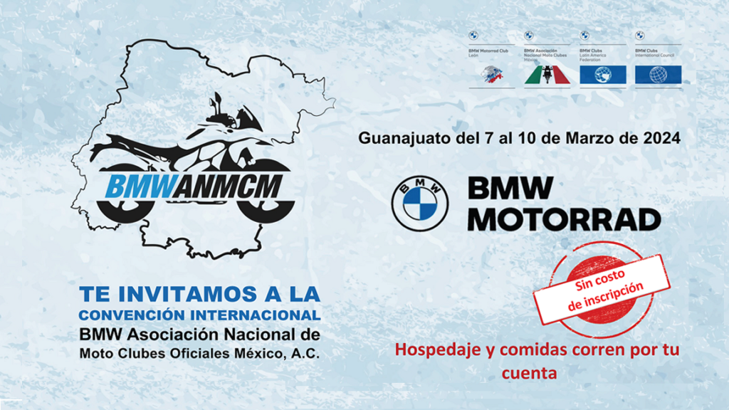 Convencion BMW Motorrad Asociación Nacional de Moto Clubes Oficiales México