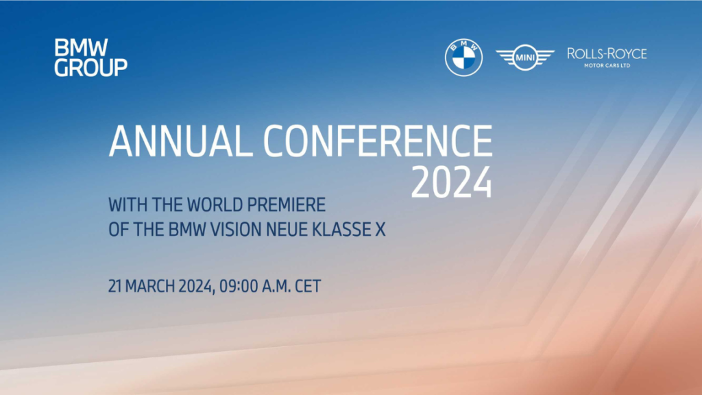Detalles satélite de la Conferencia Anual de BMW Group 2024.