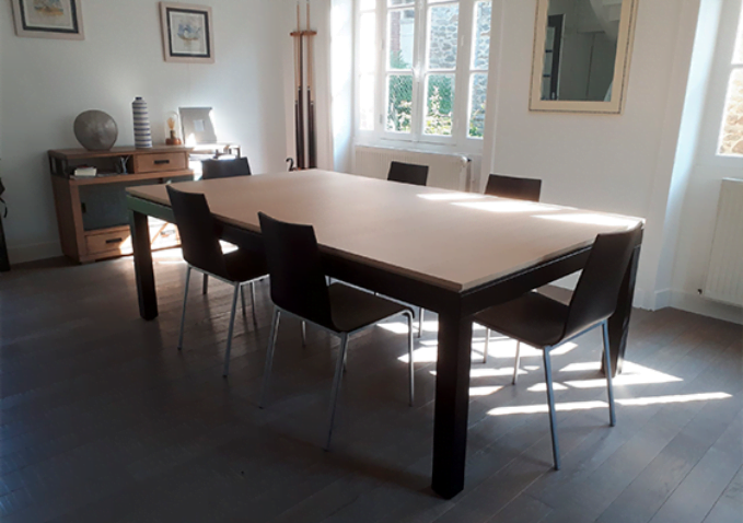 Mesa de billar comedor FUSIONTABLES BLACK