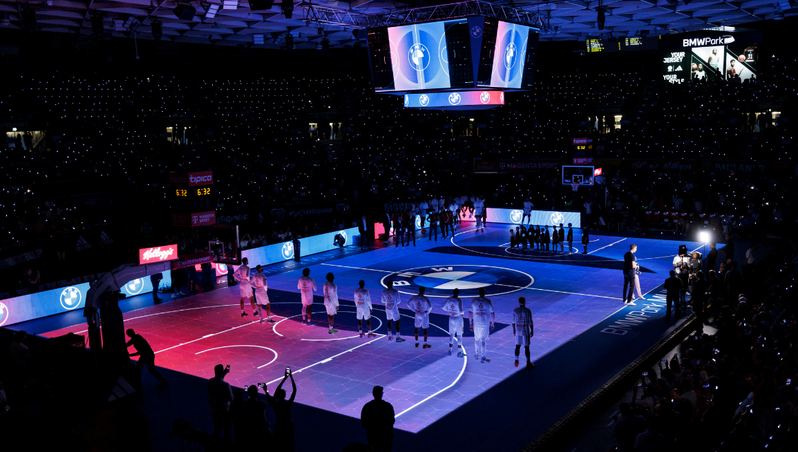 Una Primicia Mundial en el BMW Park: El FC Bayern de Baloncesto y su Piso de Vídeo LED de Alta Tecnología