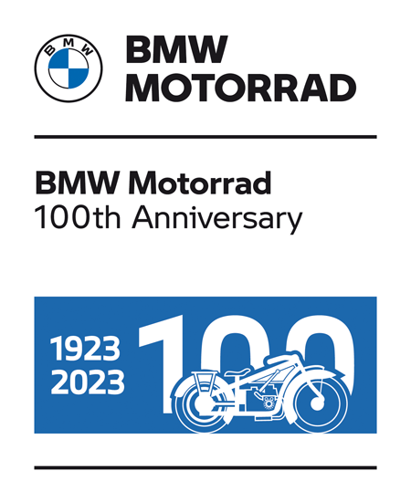 Logo de BMW motorrad. bmw motorrad 100 th aniversary