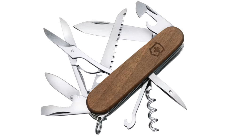 Navaja Victorinox Huntsman de Madera de Nogal