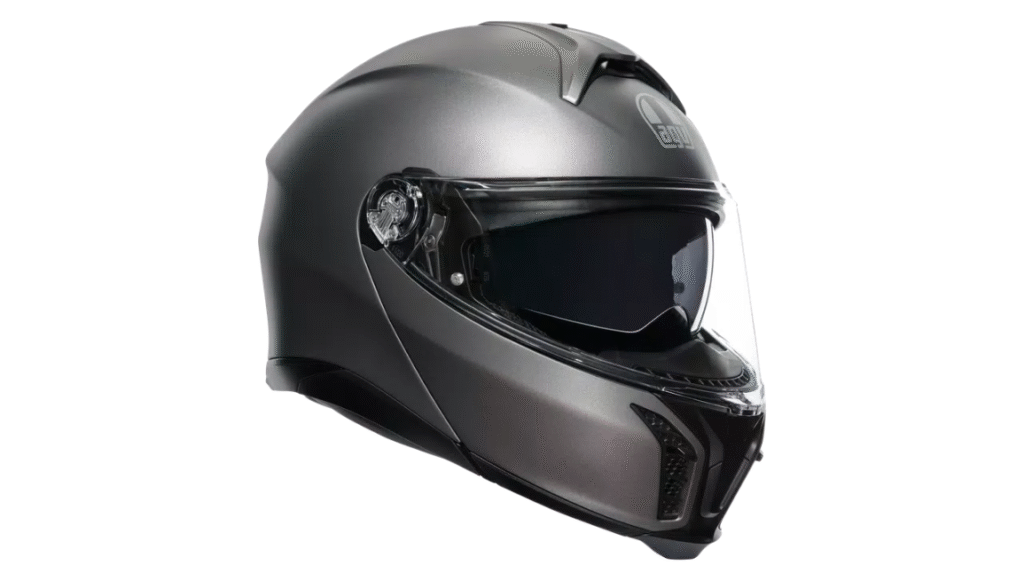 Tourmodular Luna Grey Matt – Casco modular AGV E2206