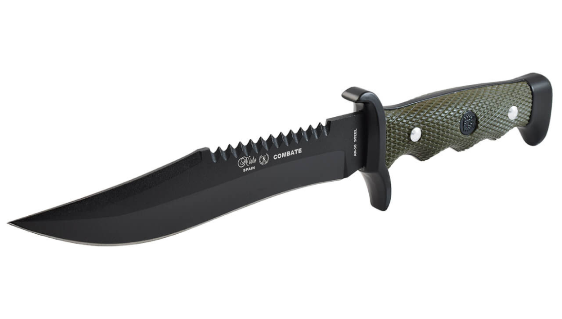 Cuchillo de Combate y Aventura con Funda de Piel