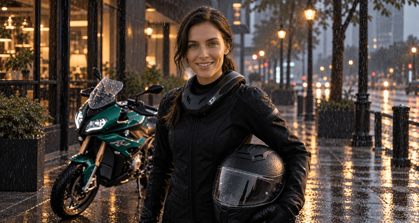 ¿Qué hacer si te sorprende la lluvia en moto?